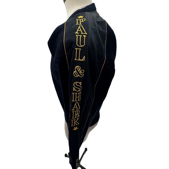 Paul & Shark Yachting Navy Crew Neck/Ribbed Hemmed Sweater- S - Picture 5 of 9